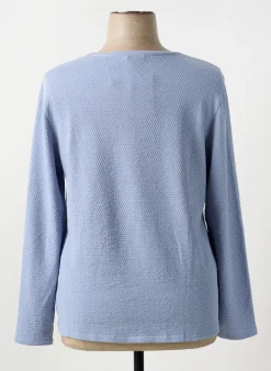 T-shirt Barbara Lebek Bleu Manches Longues