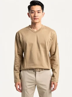 T-shirt Blend Of America Beige Manches Longues