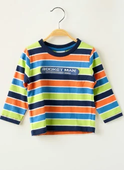 T-shirt Boboli Bleu Manches Longues