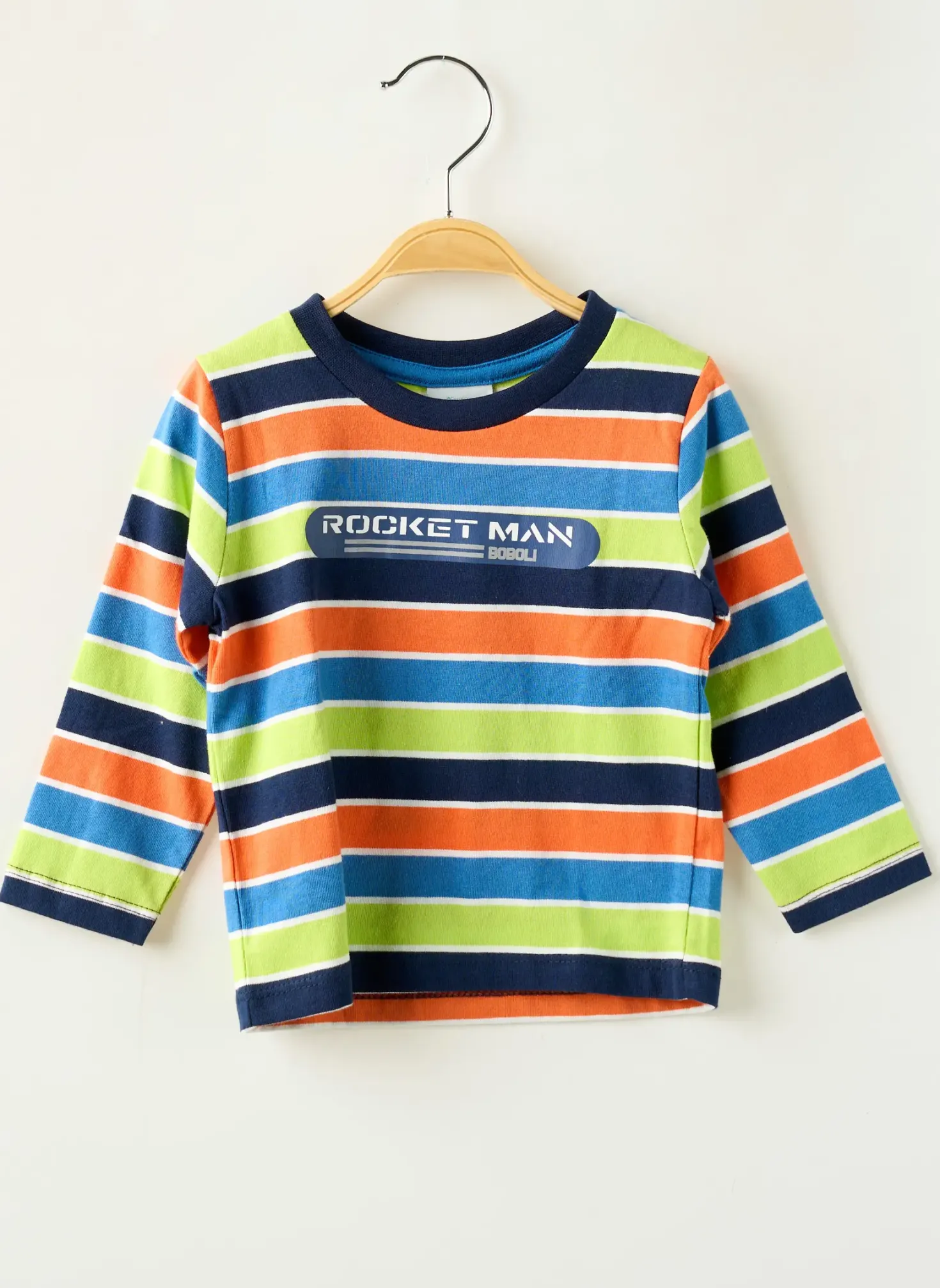 T-shirt Boboli Bleu Manches Longues
