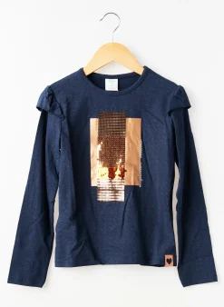 T-shirt Boboli Bleu Manches Longues