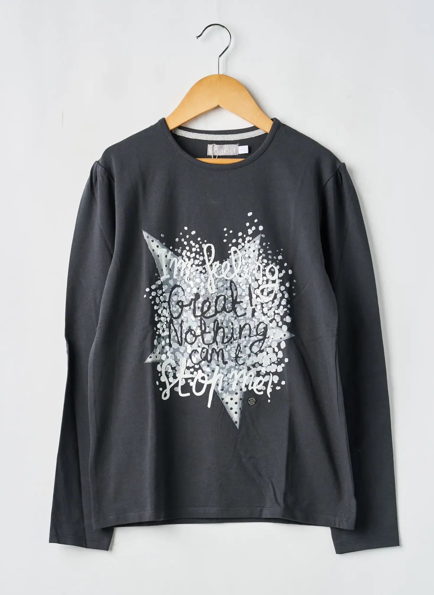 T-shirt Boboli Gris Manches Longues