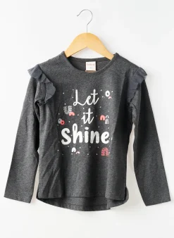 T-shirt Boboli Gris Manches Longues