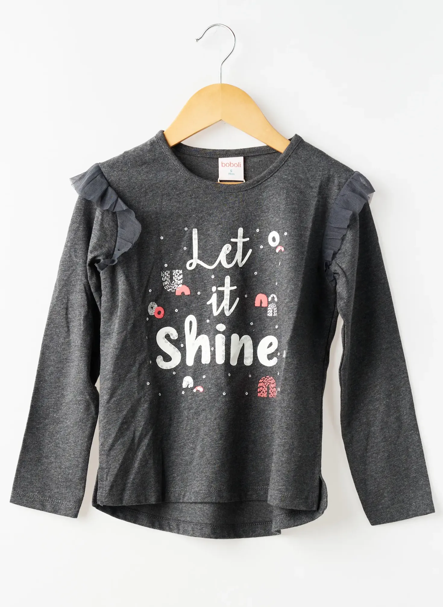 T-shirt Boboli Gris Manches Longues