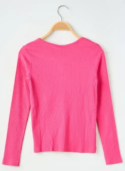 T-shirt Boboli Rose Manches Longues
