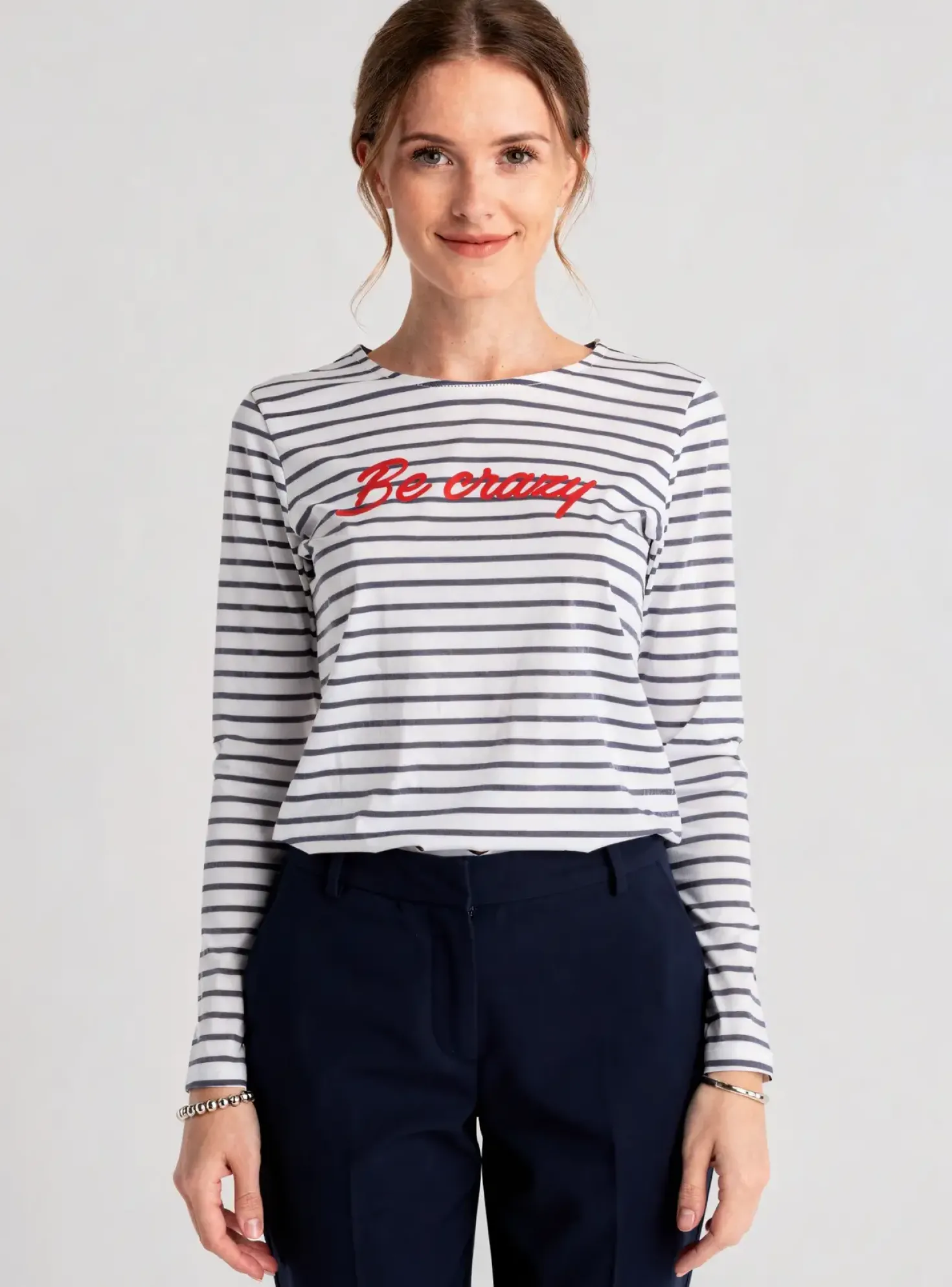 T-shirt Breizh Angel Bleu Manches Longues