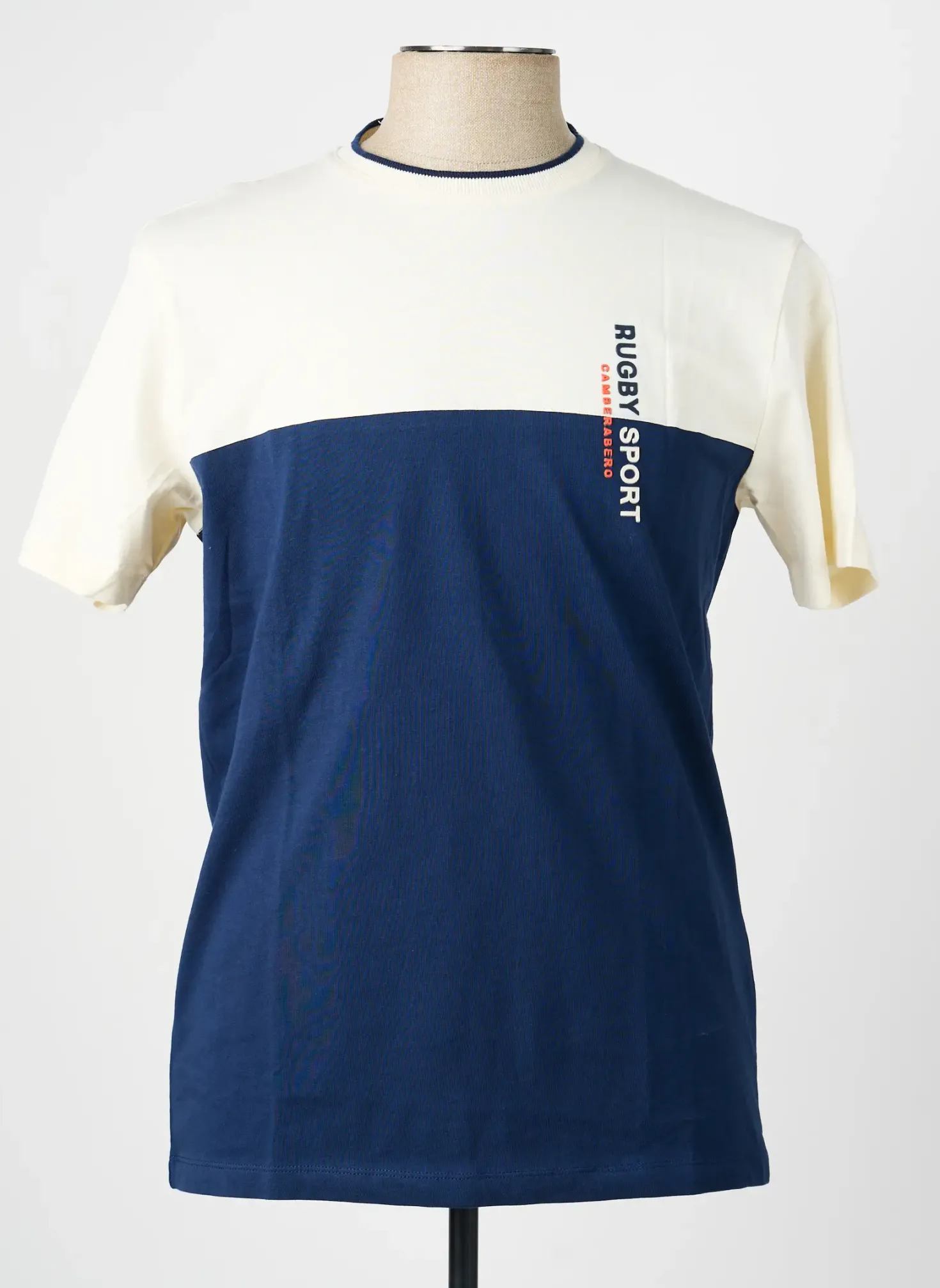T-shirt Camberabero Beige Manches Courtes