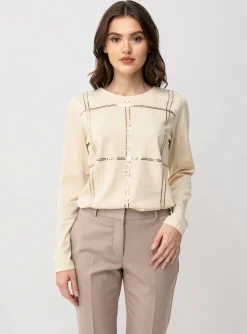 T-shirt Christina Beige Manches Longues