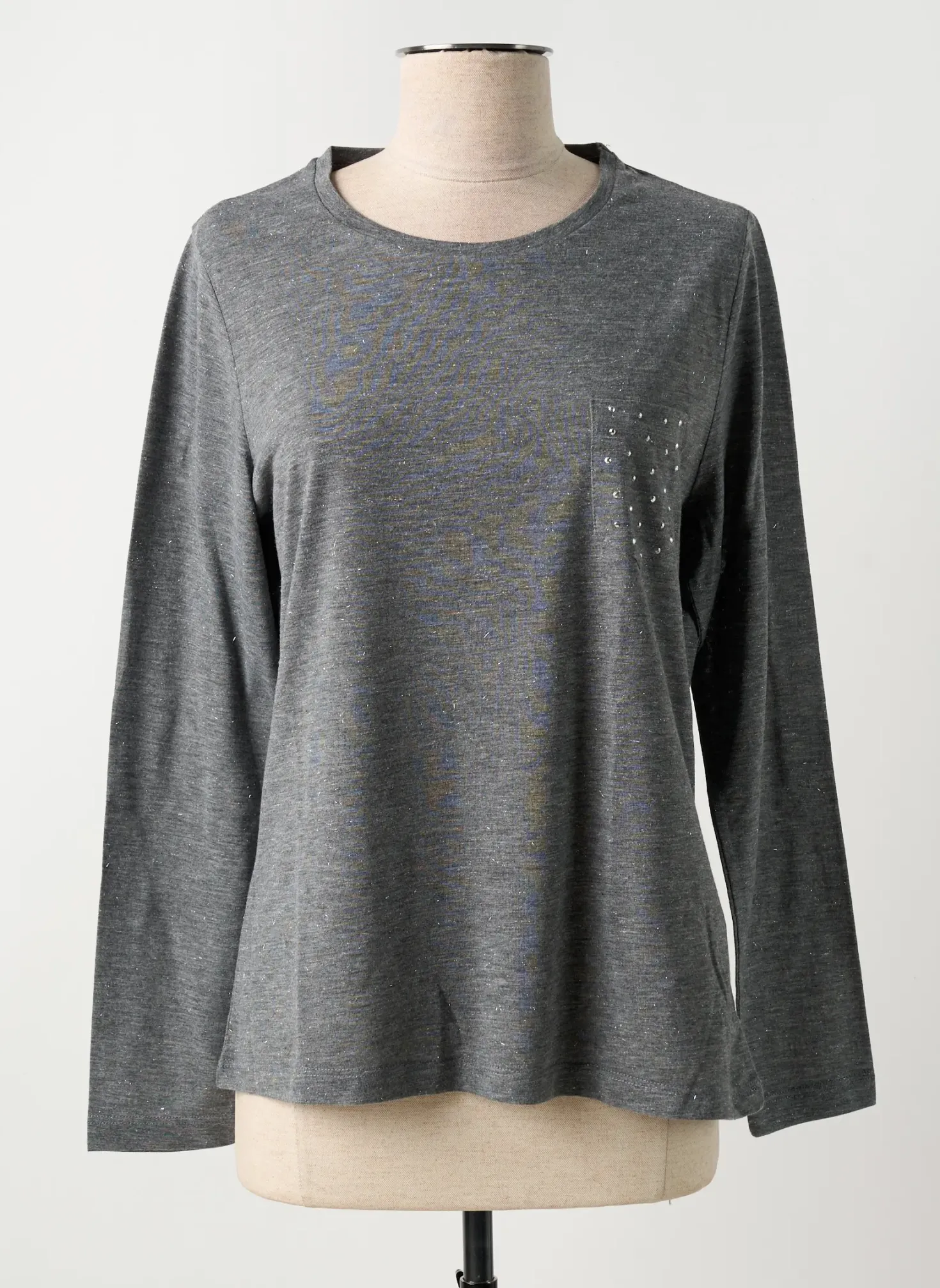 T-shirt Concept K Gris Manches Longues