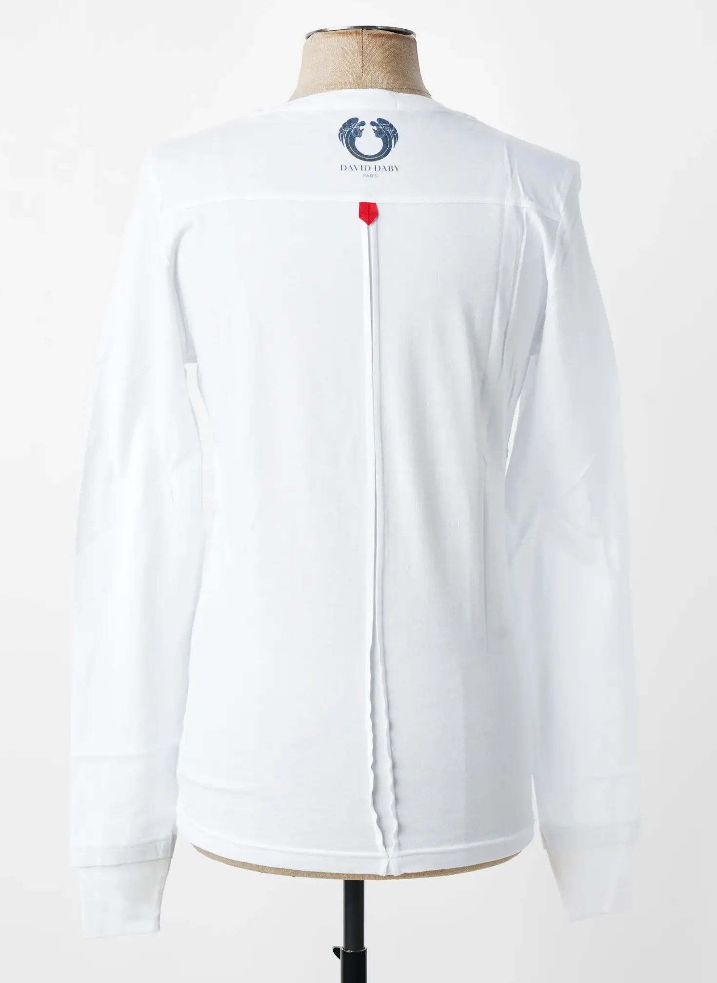 T-shirt David Baby Blanc Manches Longues