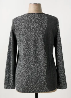 T-shirt Desaivre Gris Manches Longues