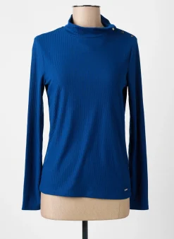 T-shirt Diane Laury Bleu Manches Longues