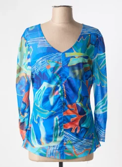 T-shirt Dolcezza Bleu Manches Longues