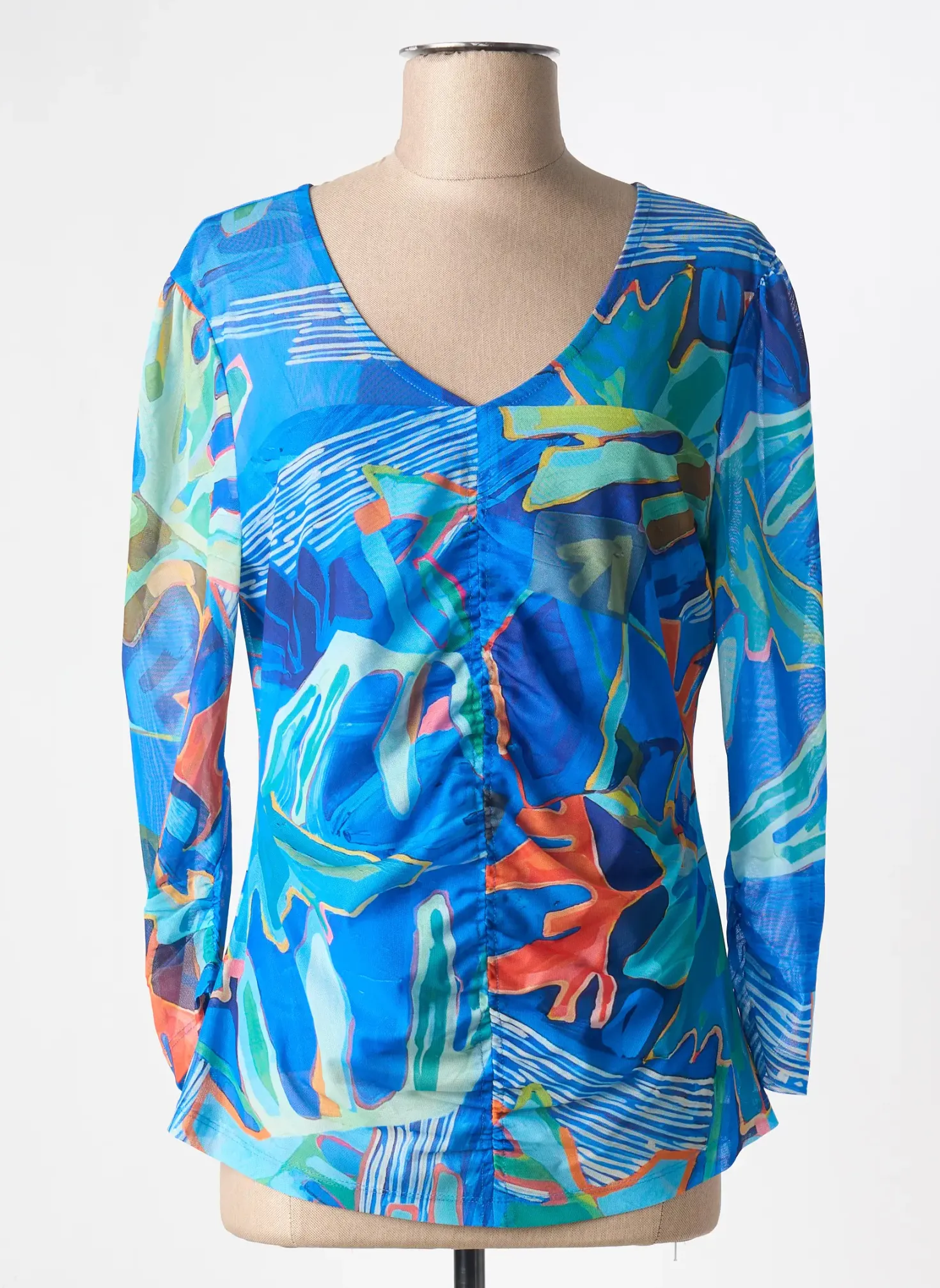 T-shirt Dolcezza Bleu Manches Longues