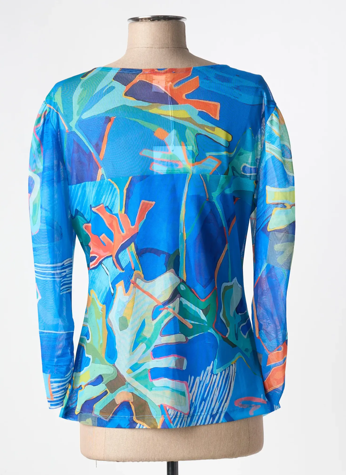 T-shirt Dolcezza Bleu Manches Longues
