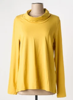 T-shirt Dolcezza Jaune Manches Longues