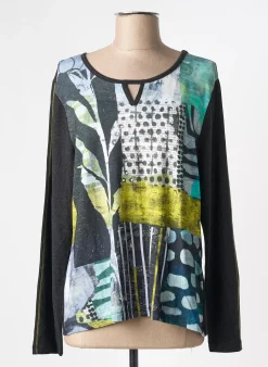 T-shirt Dolcezza Noir Manches Longues