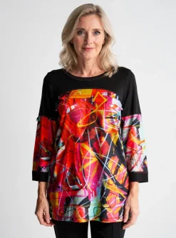 T-shirt Dolcezza Rouge Manches Longues