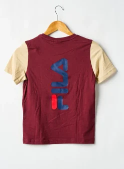 T-shirt Fila Rouge Manches Courtes