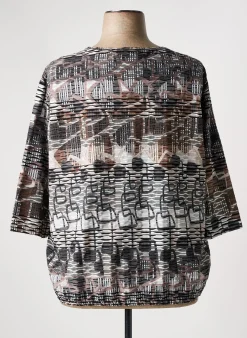 T-shirt Frank Walder Gris Manches 3/4