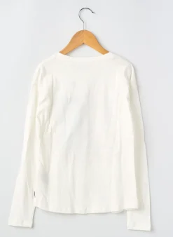 T-shirt Garcia Blanc Manches Longues