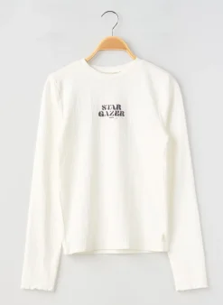 T-shirt Garcia Blanc Manches Longues