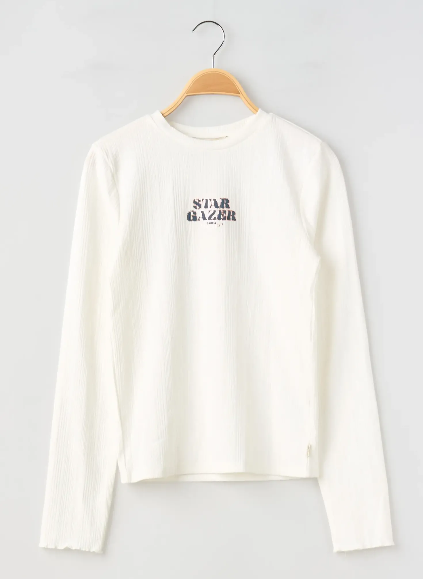 T-shirt Garcia Blanc Manches Longues