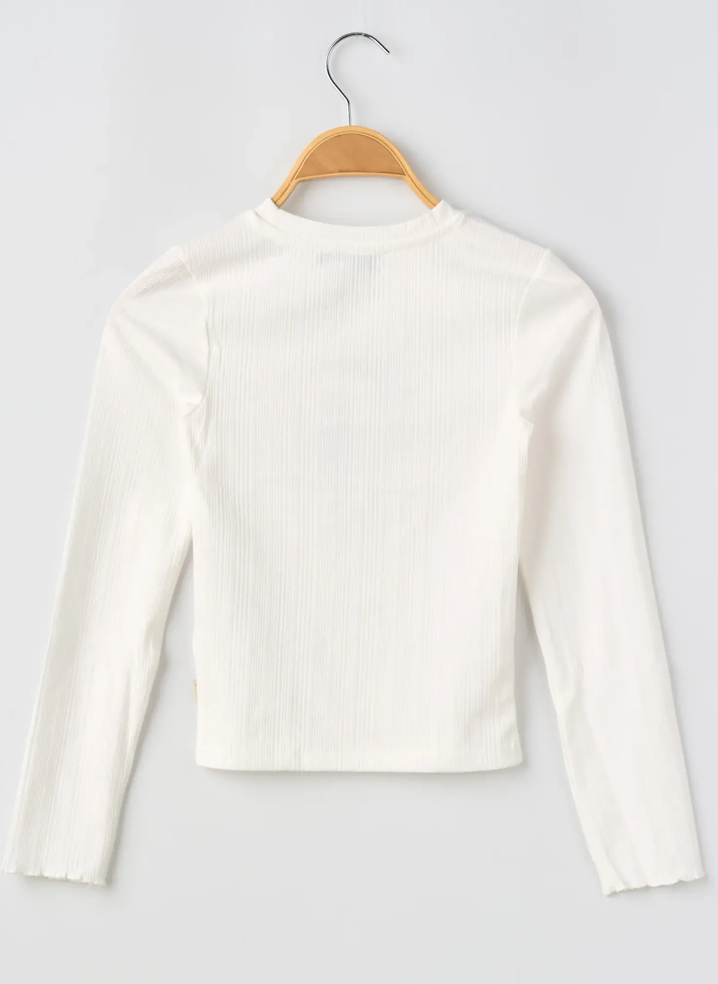 T-shirt Garcia Blanc Manches Longues