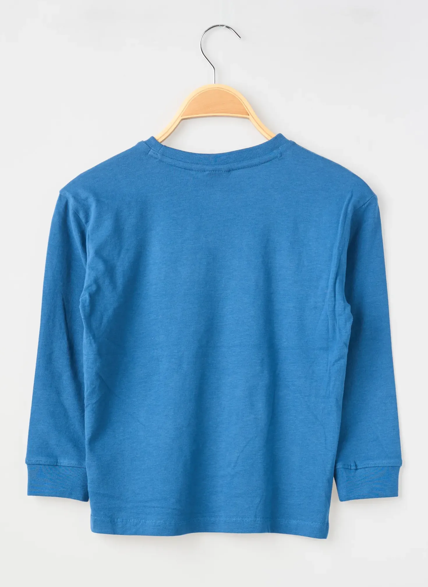 T-shirt Garcia Bleu Manches Longues