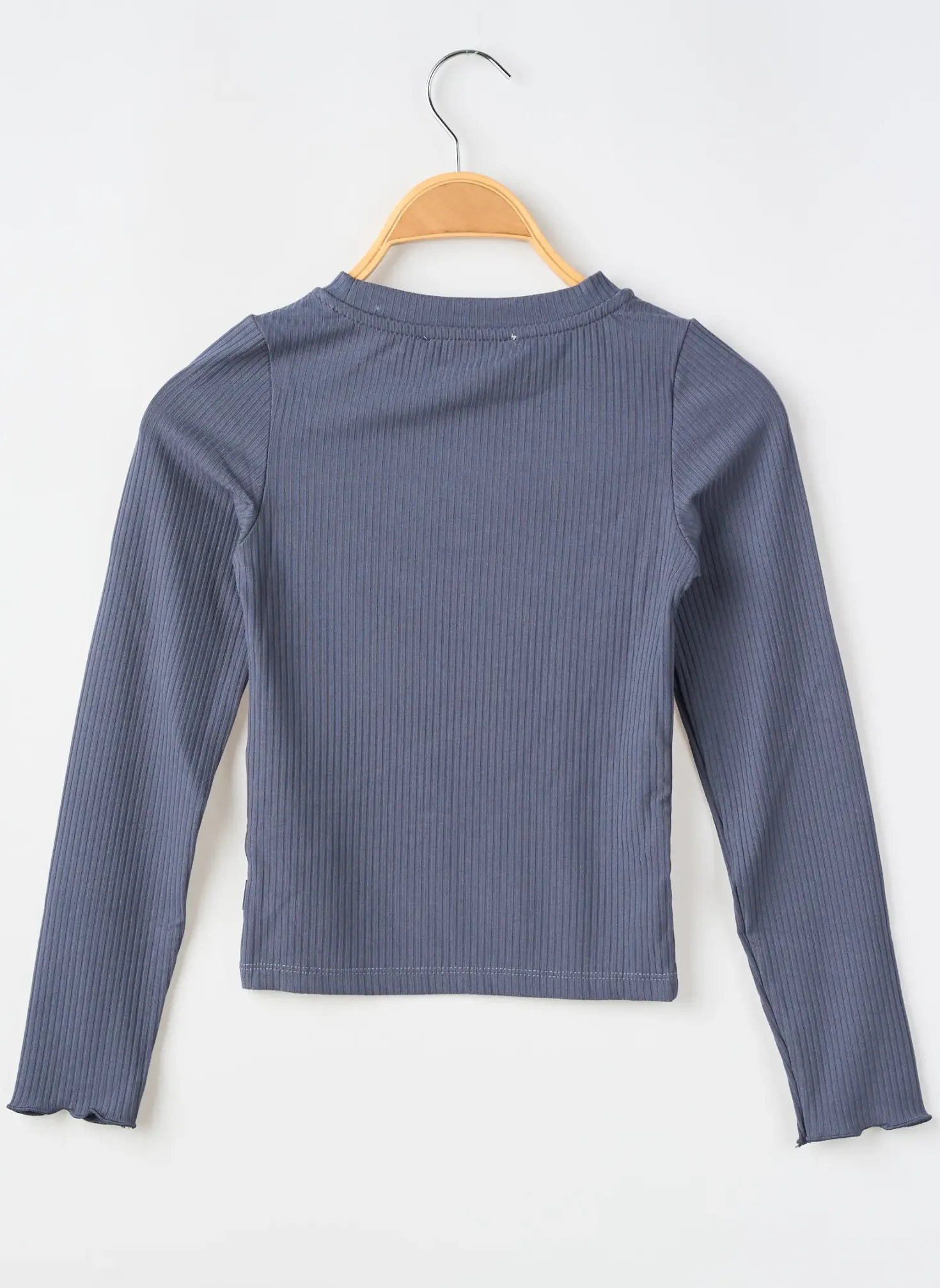 T-shirt Garcia Bleu Manches Longues