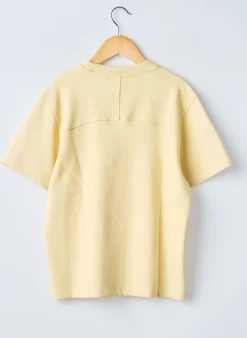 T-shirt Garcia Jaune Manches Courtes