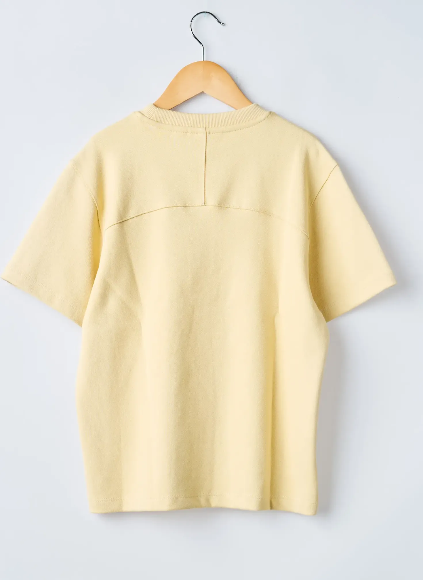 T-shirt Garcia Jaune Manches Courtes
