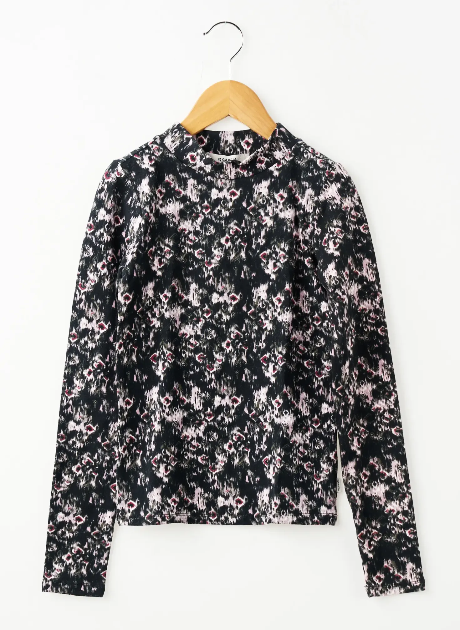 T-shirt Garcia Noir Manches Longues