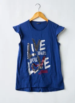 T-shirt Guess Bleu