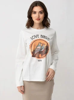 T-shirt Hartford Blanc Manches Longues