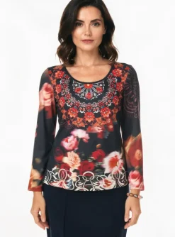 T-shirt 101 Idees Noir Manches Longues