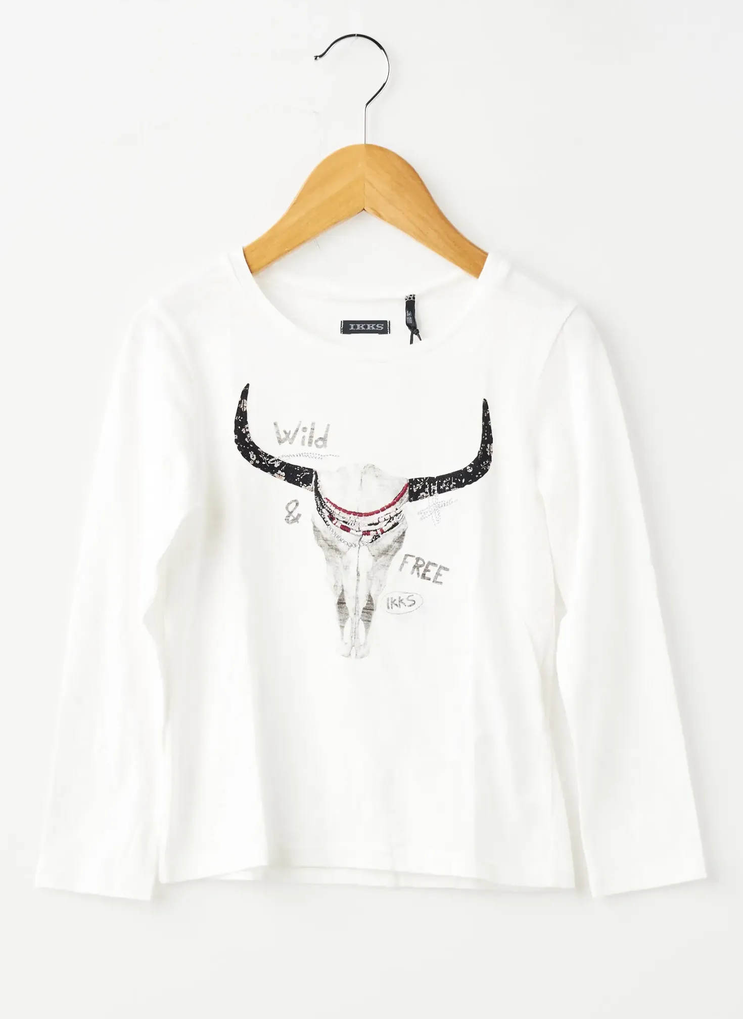 T-shirt Ikks Blanc Manches Longues