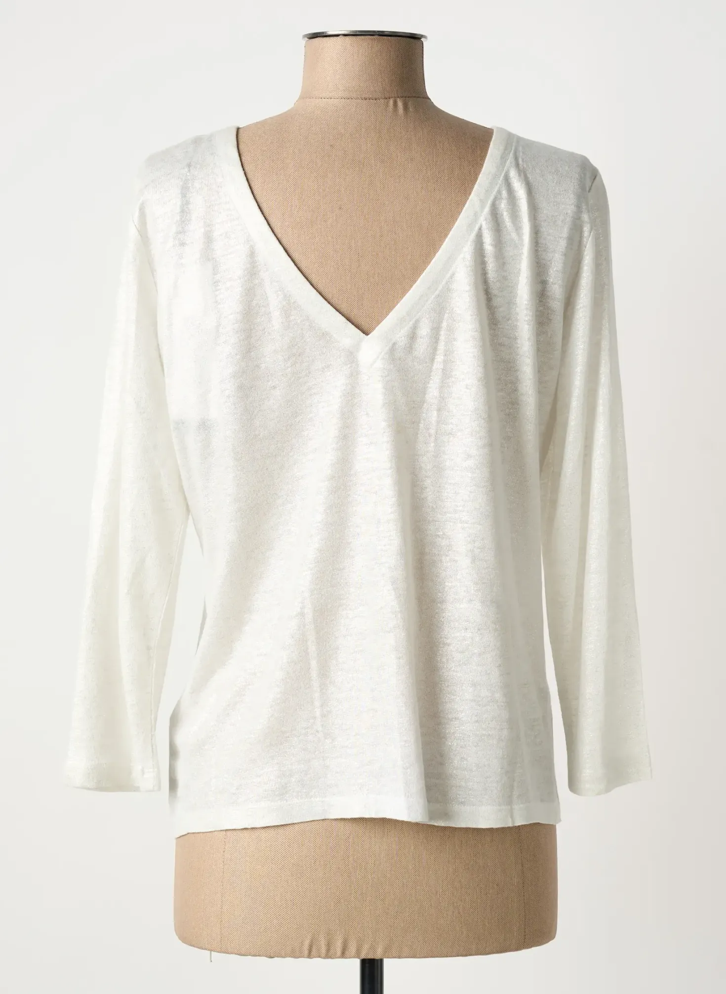 T-shirt Ikks Gris Manches 3/4