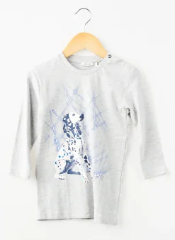 T-shirt Ikks Gris Manches Longues