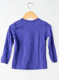 T-shirt Ikks Violet Manches Longues