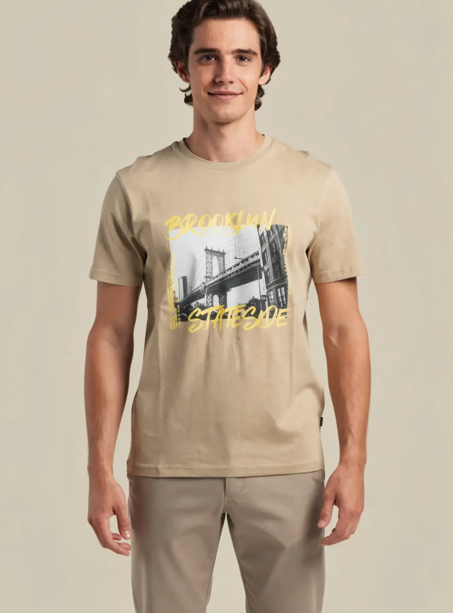 T-shirt Jack & Jones Beige