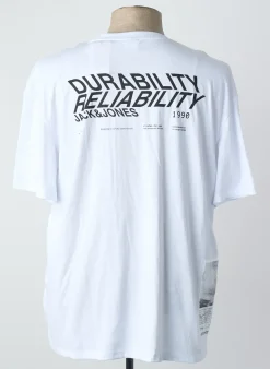 T-shirt Jack & Jones Blanc Manches Courtes