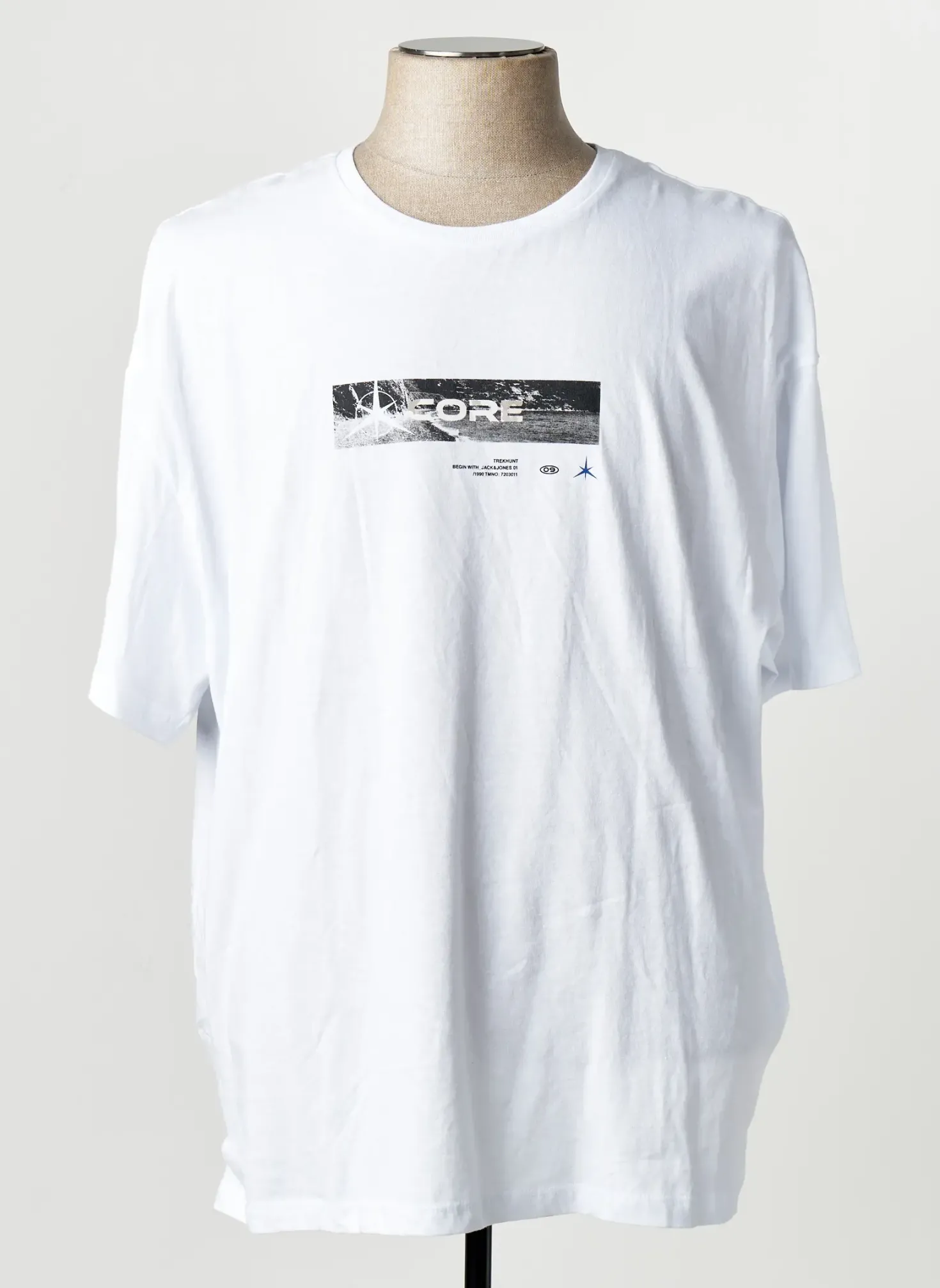T-shirt Jack & Jones Blanc Manches Courtes