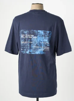 T-shirt Jack & Jones Bleu Manches Courtes