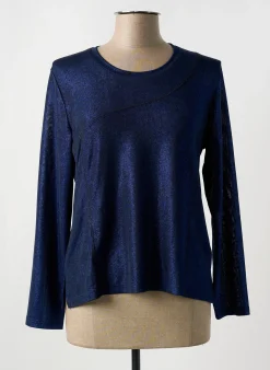 T-shirt Jean Gabriel Bleu Manches Longues