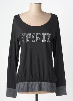 T-shirt Kalai Noir Manches Longues