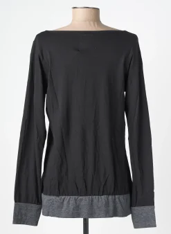 T-shirt Kalai Noir Manches Longues