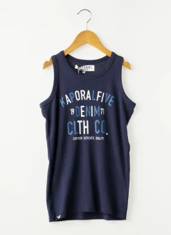 T-shirt Kaporal Bleu Fines Bretelles