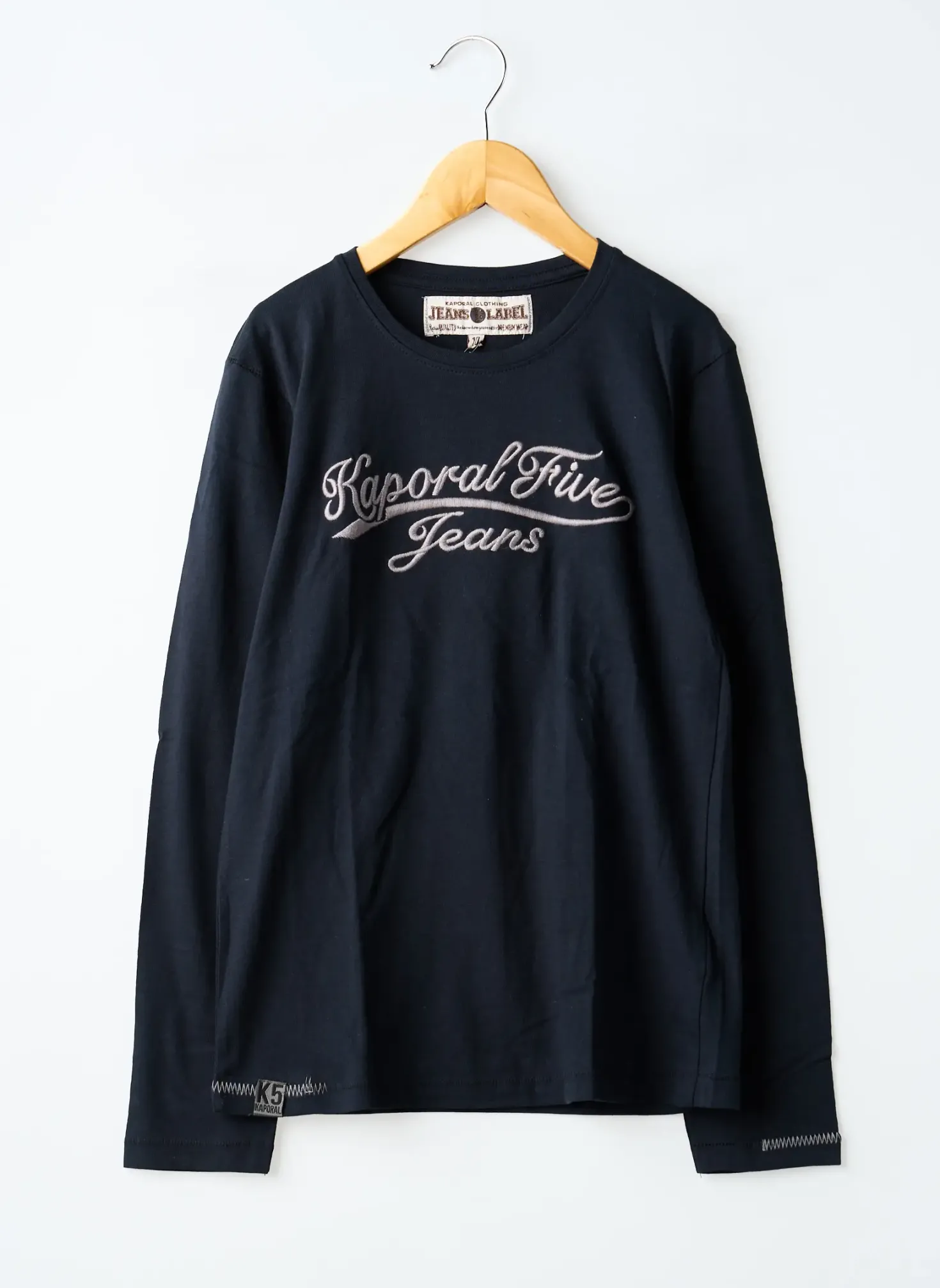 T-shirt Kaporal Noir Manches Longues