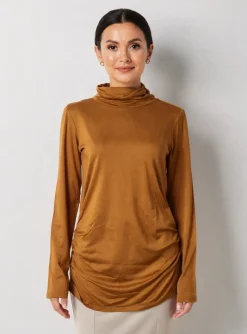 T-shirt Kozan Marron Manches Longues